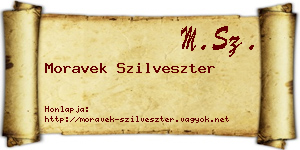 Moravek Szilveszter névjegykártya